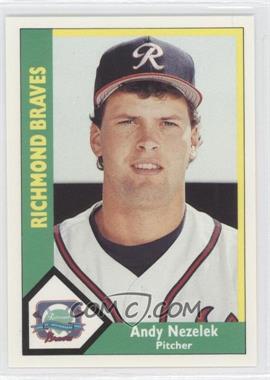 1990 CMC AAA - Richmond Braves Green Back #5 - Andy Nezelek