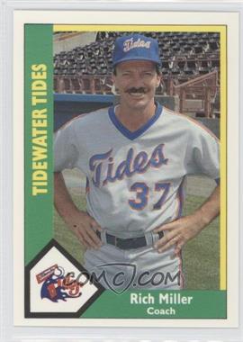 1990 CMC AAA - Tidewater Tides Green Back #29 - Rich Miller