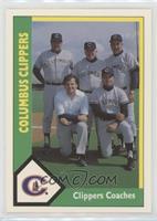 Clippers Coaches (Ken Rowe, Stump Merrill, Clete Boyer, Mike Heifferon, Troy Hi…