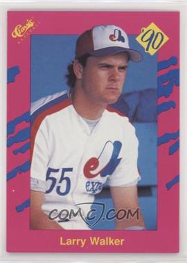 1990 Classic Update Pink Travel Edition - [Base] #T16 - Larry Walker