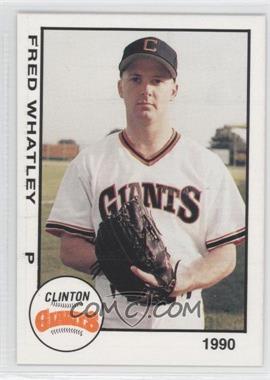 1990 Clinton Giants Update Team Issue - [Base] #U9 - Fred Whatley