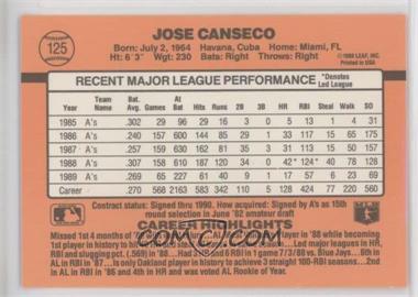 1990 Donruss - [Base] #125 - Jose Canseco - Courtesy of COMC.com