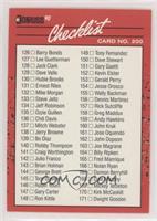 Checklist (Cards 126-223)