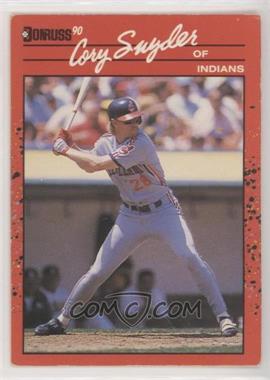 1990 Donruss - [Base] #272.2 - Cory Snyder (No . After Inc in the Copyright at back top) [EX to NM]