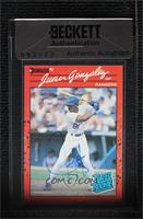 Rated Rookie - Juan Gonzalez (Reversed Negative) [BAS Authentic]