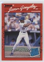 Rated Rookie - Juan Gonzalez (Reversed Negative)