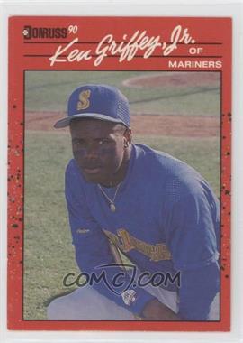 1990 Donruss - [Base] #365.1 - Ken Griffey Jr. (. After Inc in the Copyright at top back)