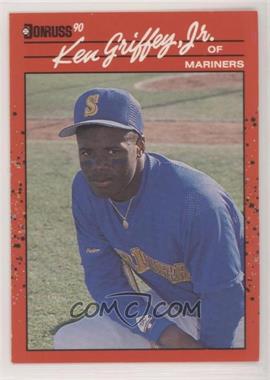 1990 Donruss - [Base] #365.1 - Ken Griffey Jr. (. After Inc in the Copyright at top back)