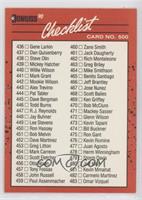 Checklist (Cards 436-537)