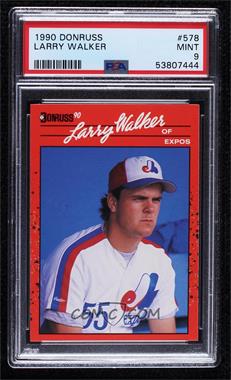 1990 Donruss - [Base] #578 - Larry Walker [PSA 9 MINT]