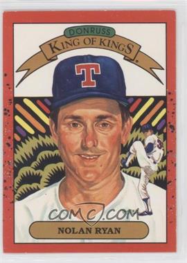 1990 Donruss - [Base] #665.2 - Nolan Ryan (King of Kings front and back)