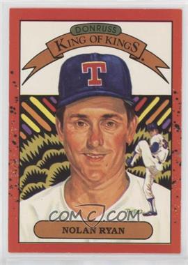 1990 Donruss - [Base] #665.2 - Nolan Ryan (King of Kings front and back)