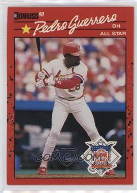 1990 Donruss - [Base] #674.2 - Pedro Guerrero ("All-Star Game Performance" above Stats)