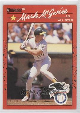 1990 Donruss - [Base] #697.2 - Mark McGwire ("All-Star Game Performance" Above Stats)