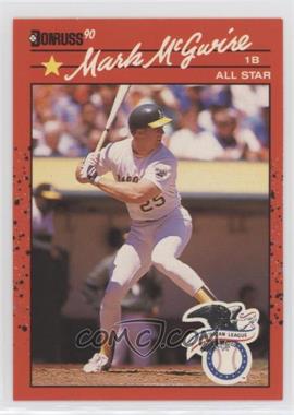 1990 Donruss - [Base] #697.2 - Mark McGwire ("All-Star Game Performance" Above Stats)