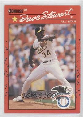 1990 Donruss - [Base] #703.1 - Dave Stewart ("Recent Major League Performance" above Stats)