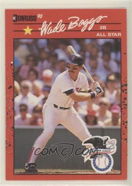 1990 Donruss - [Base] #712.1 - Wade Boggs ("Recent Major League Performance" above Stats)