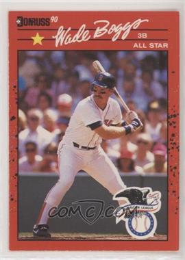 1990 Donruss - [Base] #712.1 - Wade Boggs ("Recent Major League Performance" above Stats) [EX to NM]