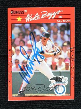 1990 Donruss - [Base] #712.2 - Wade Boggs ("All-Star Game Performance" above Stats) [JSA Certified COA Sticker]