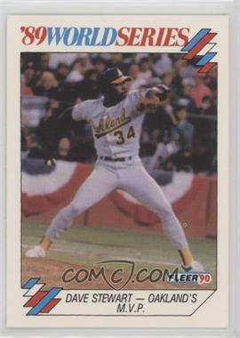 1990 Fleer - '89 World Series #8 - Dave Stewart