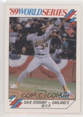 1990 Fleer - '89 World Series #8 - Dave Stewart