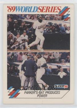 1990 Fleer - '89 World Series #9 - Dave Parker