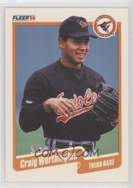 1990 Fleer - [Base] - Printed in Canada #195 - Craig Worthington