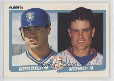 1990 Fleer - [Base] - Printed in Canada #641 - Major League Prospects - George Canale, Kevin Maas