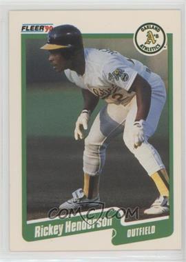 1990 Fleer - [Base] #10 - Rickey Henderson