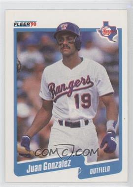 1990 Fleer - [Base] #297 - Juan Gonzalez