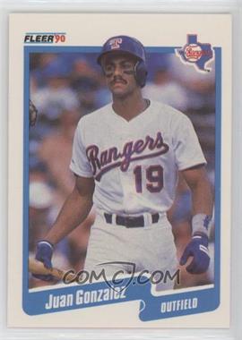 1990 Fleer - [Base] #297 - Juan Gonzalez