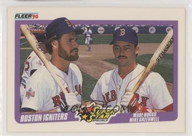 1990 Fleer - [Base] #632 - Super Star Specials - Wade Boggs, Mike Greenwell