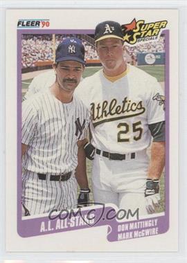 1990 Fleer - [Base] #638 - Super Star Specials - Don Mattingly, Mark McGwire