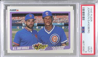 1990 Fleer - [Base] #639 - Super Star Specials - Howard Johnson, Ryne Sandberg [PSA 9 MINT]