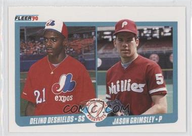 1990 Fleer - [Base] #653 - Major League Prospects - Delino DeShields, Jason Grimsley