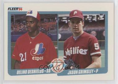 1990 Fleer - [Base] #653 - Major League Prospects - Delino DeShields, Jason Grimsley