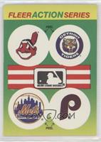 Cleveland Indians, Detroit Tigers, New York Mets, Philadelphia Phillies