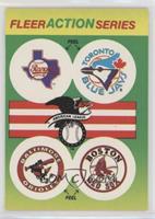 Texas Rangers, Toronto Blue Jays, Baltimore Orioles, Boston Red Sox