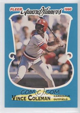 1990 Fleer Award Winners - Box Set [Base] #9 - Vince Coleman