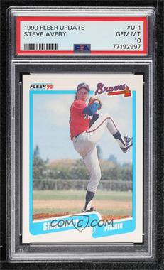 1990 Fleer Update - Box Set [Base] #U-1 - Steve Avery [PSA 10 GEM MT]