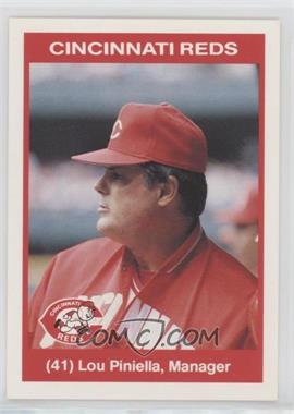 1990 Kahn's Cincinnati Reds - [Base] #41 - Lou Piniella