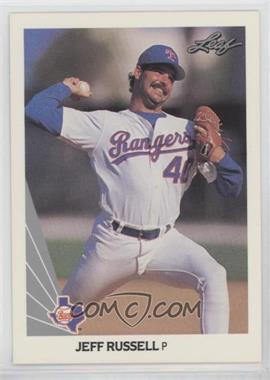 1990 Leaf - [Base] - Wrong Back #152-416 - Jeff Russell (Mike Jeffcoat Back)