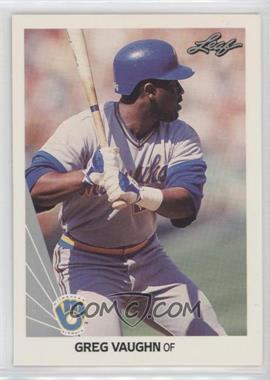 1990 Leaf - [Base] #111 - Greg Vaughn