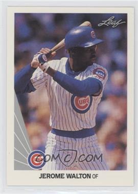 1990 Leaf - [Base] #124 - Jerome Walton