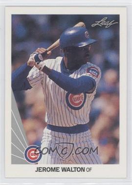 1990 Leaf - [Base] #124 - Jerome Walton