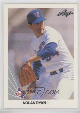 1990 Leaf - [Base] #21 - Nolan Ryan