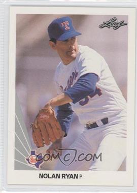 1990 Leaf - [Base] #21 - Nolan Ryan