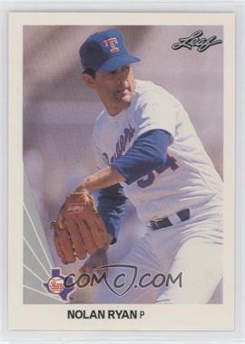 1990 Leaf - [Base] #21 - Nolan Ryan