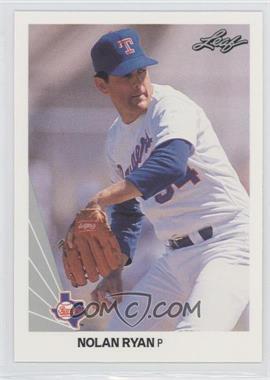 1990 Leaf - [Base] #21 - Nolan Ryan