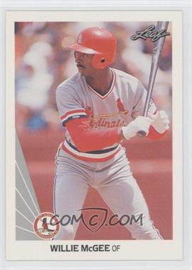 1990 Leaf - [Base] #367 - Willie McGee